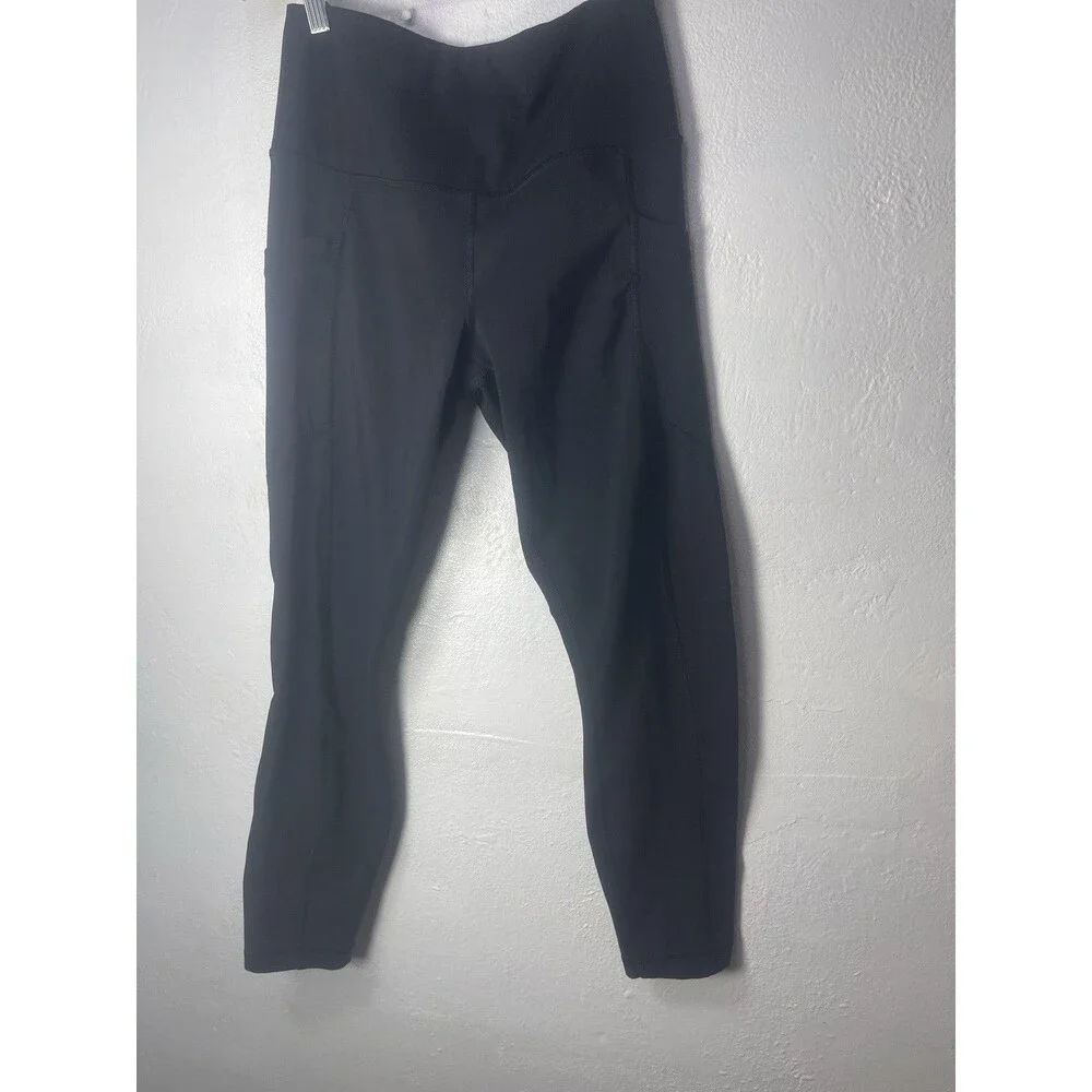 90 degree by reflex leggings Size M Black High Rise Pant  Pockets Stretch Active